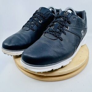 FootJoy Pro SL Carbon Golf Shoes Mens 9.5 Black Spikeless Waterproof